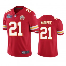 Tröjor Kansas City Chiefs Trent McDuffie 21 Röd Super Bowl LVII Vapor Limited - Män